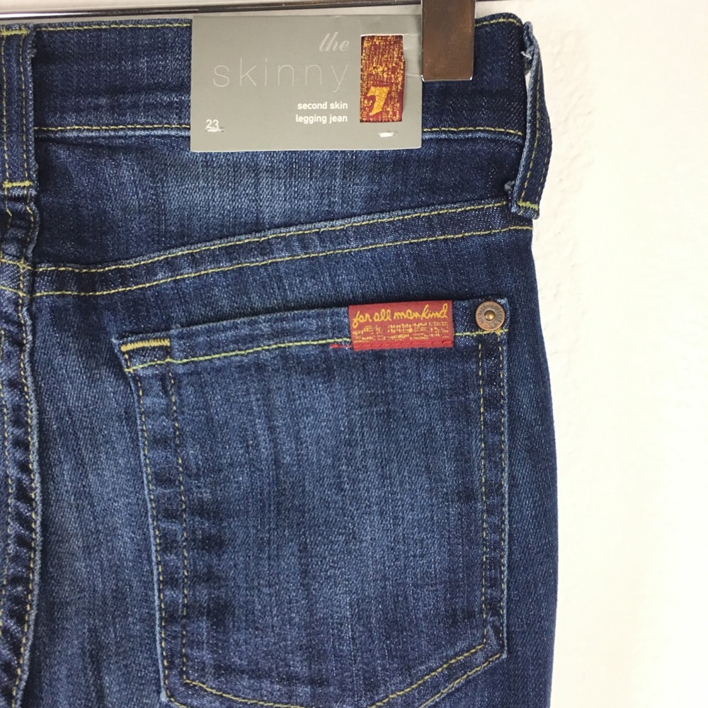 7 For All Mankind The Skinny Second Skin Jeans - Picture 6 of 8